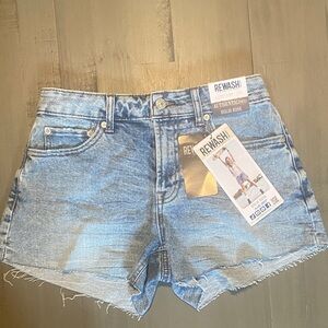 Rewash Faded Blue Denim Cutoff Shorts